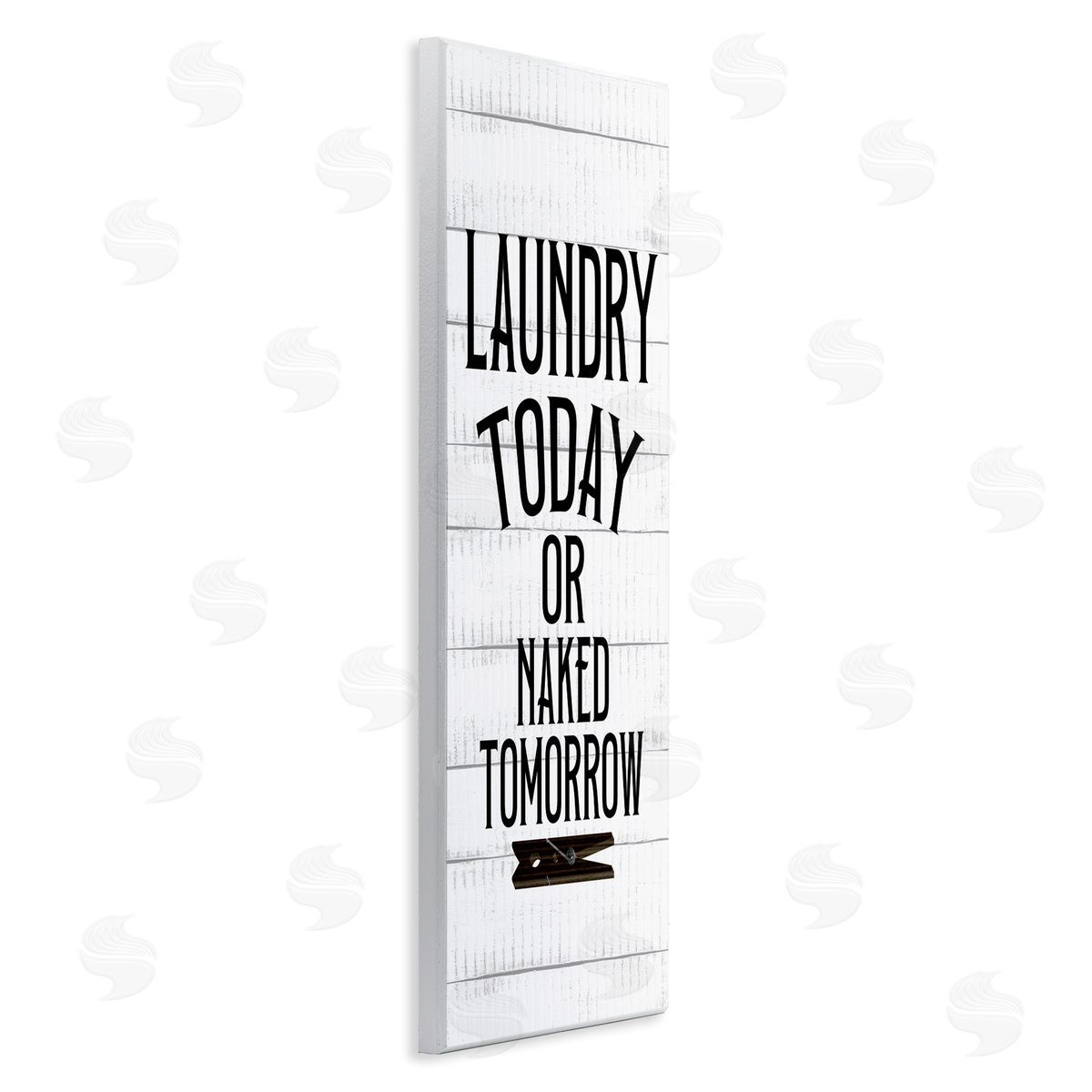 Kim Allen Laundry Today Naked Tomorrow Quote Text Grain Pattern 