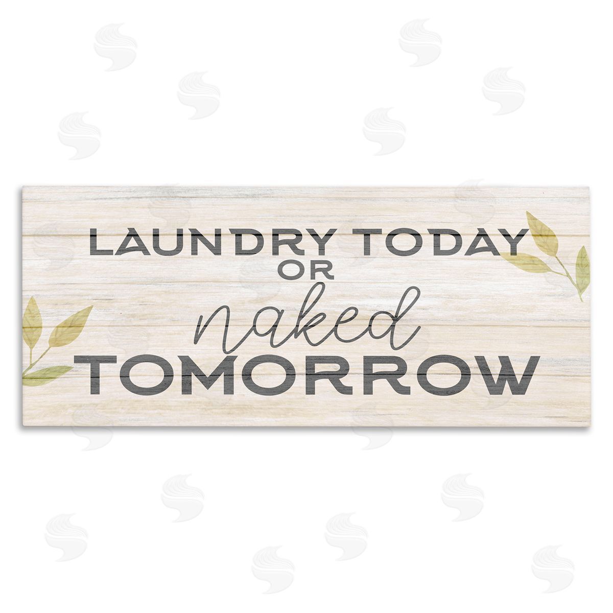 Kim Allen Botanical Laundry Sign Text Typography Funny Quote 