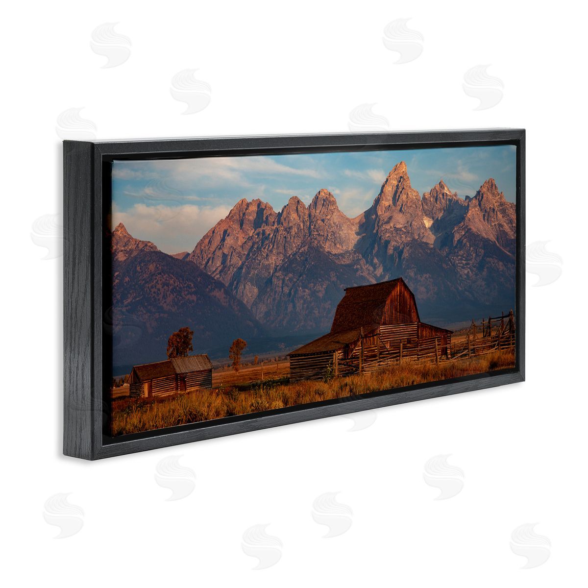 Daniel Sproul Quaint Red Barn Detailed Mountainous Farm Landscape 