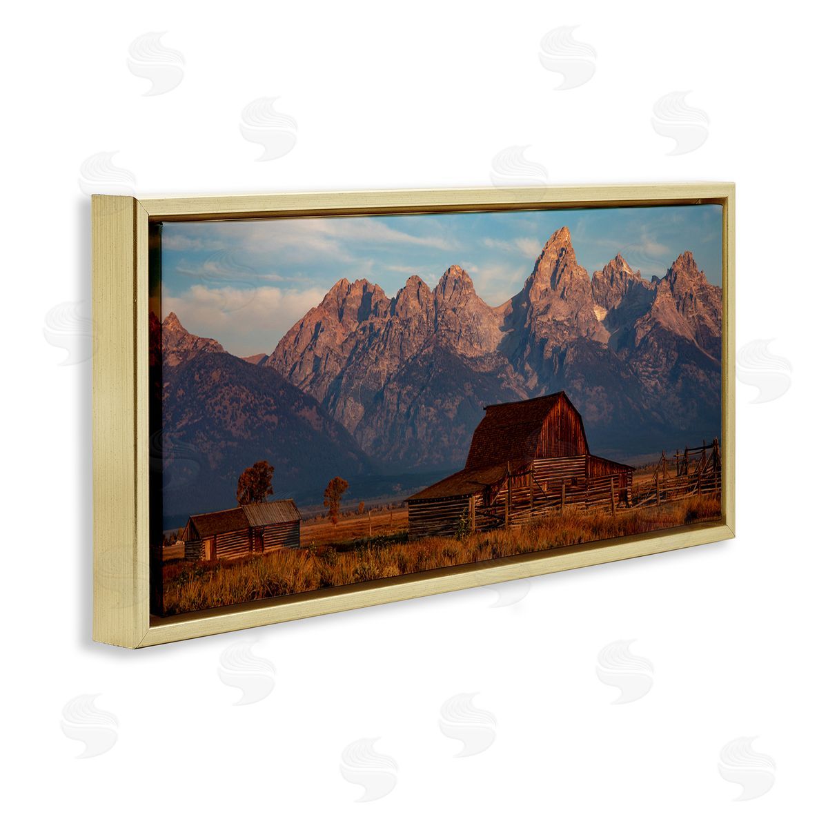 Daniel Sproul Quaint Red Barn Detailed Mountainous Farm Landscape 