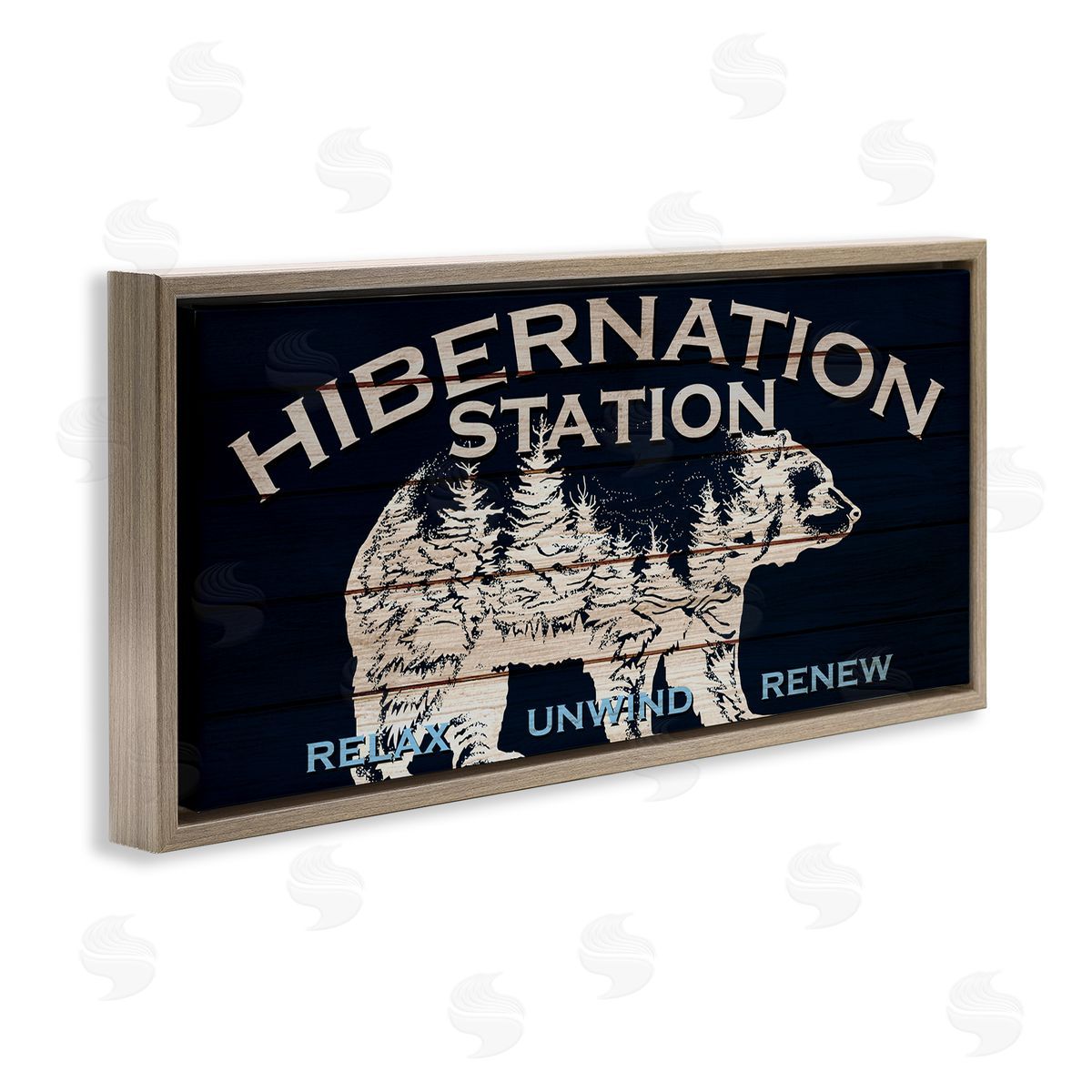 Kim Allen Hibernation Station Sign Wilderness Bear Trees Silhouette 
