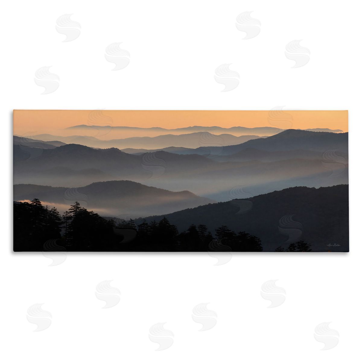 Lori Deiter Orange Sunrise Sunset Sky Mountain Range Silhouettes 