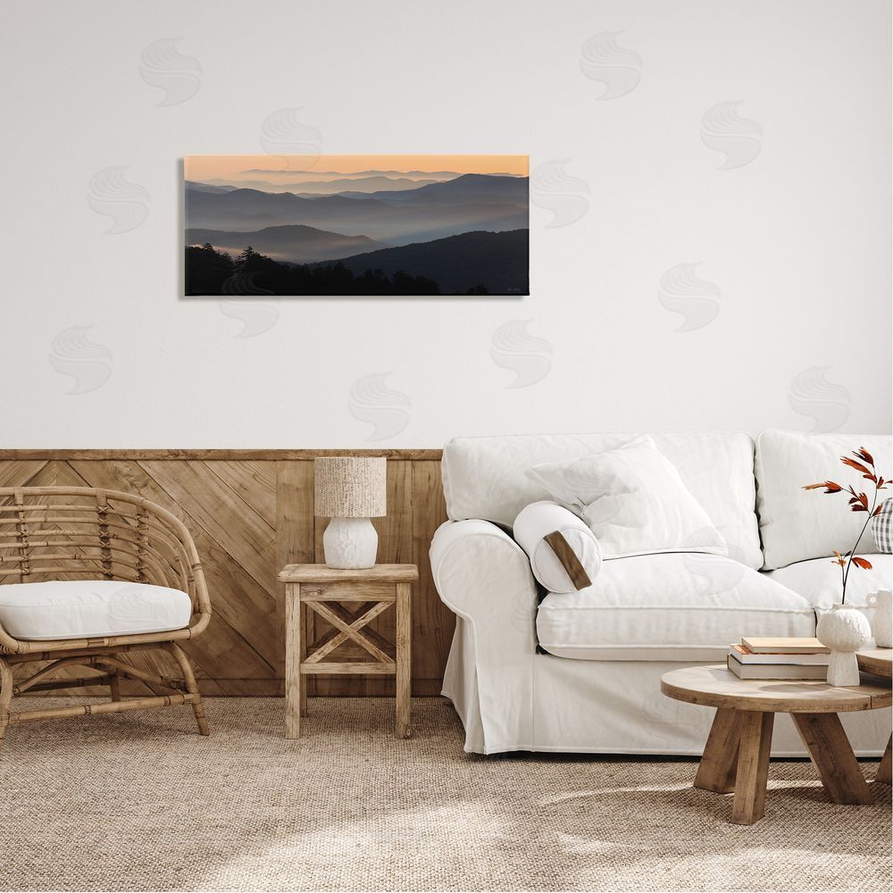 Lori Deiter Orange Sunrise Sunset Sky Mountain Range Silhouettes 