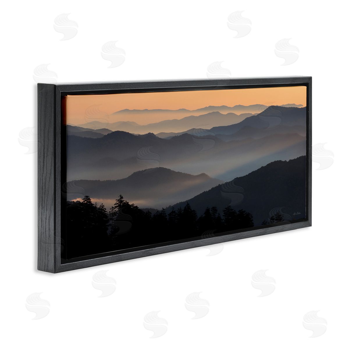 Lori Deiter Orange Sunrise Sunset Sky Mountain Range Silhouettes 
