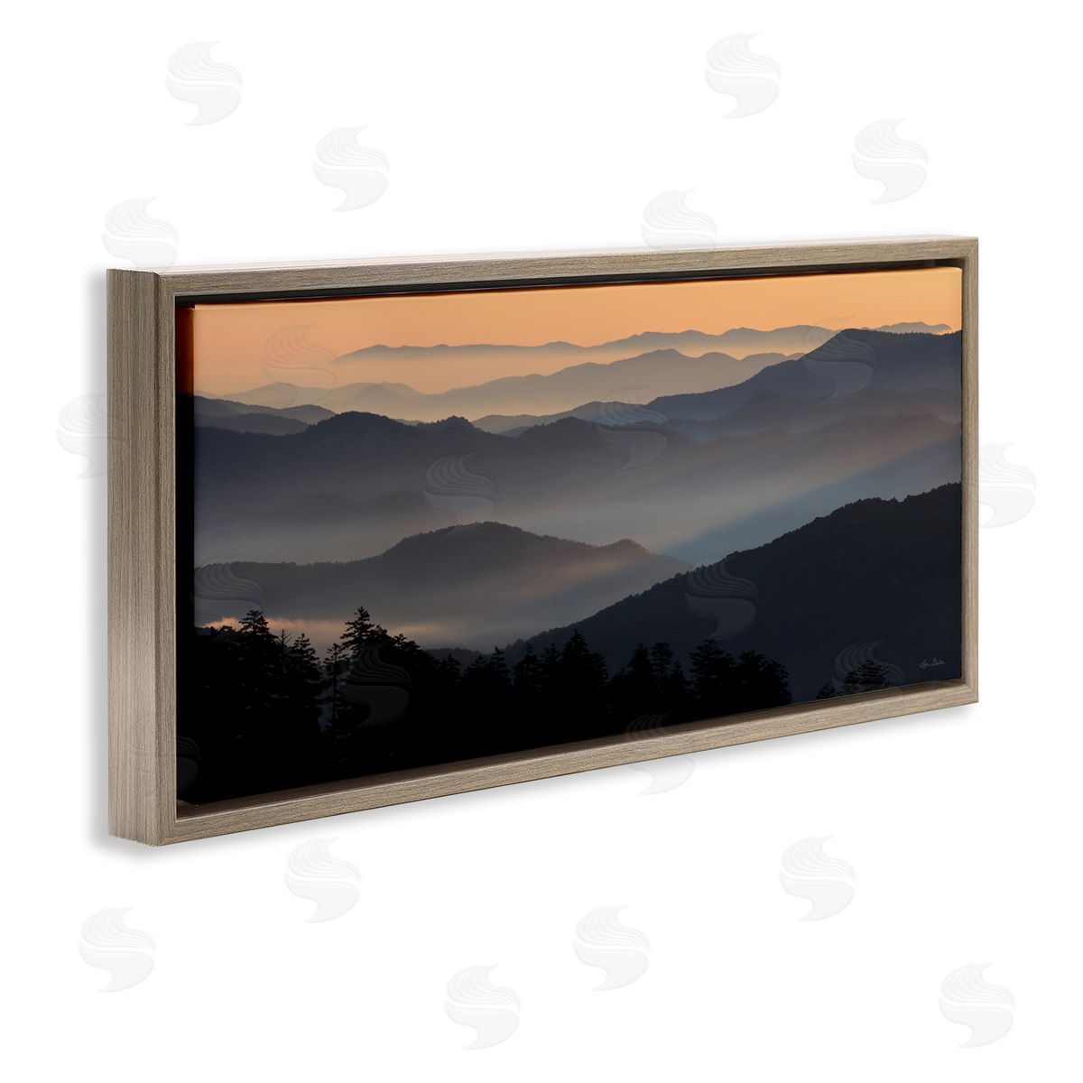 Lori Deiter Orange Sunrise Sunset Sky Mountain Range Silhouettes 