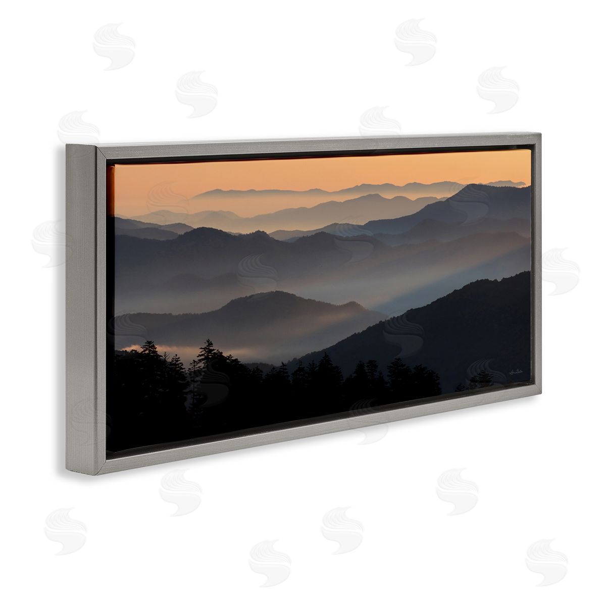 Lori Deiter Orange Sunrise Sunset Sky Mountain Range Silhouettes 
