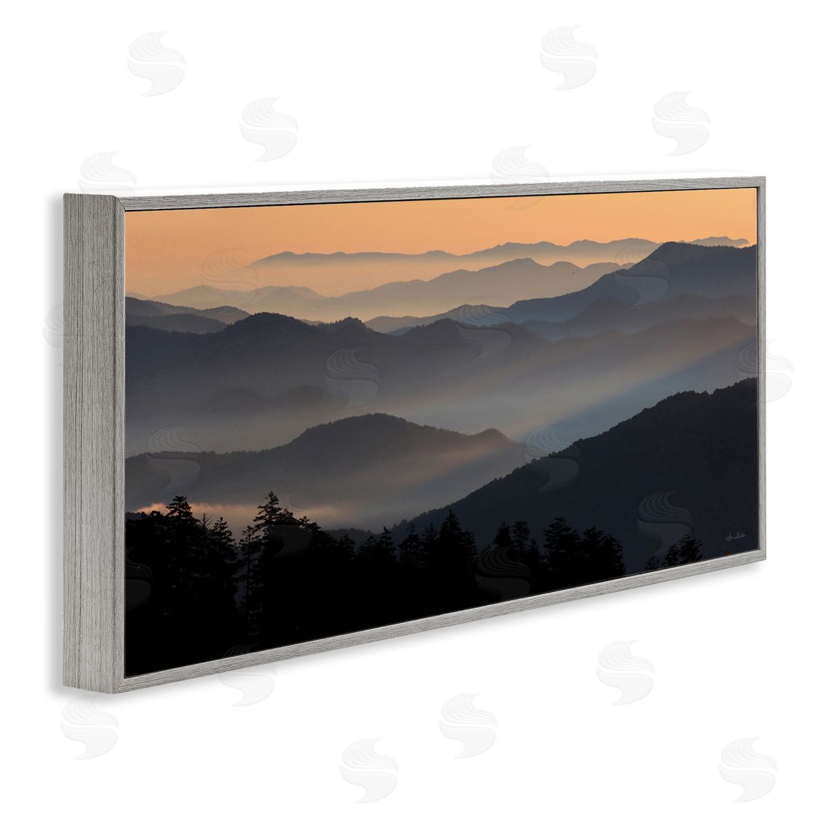 Lori Deiter Orange Sunrise Sunset Sky Mountain Range Silhouettes 