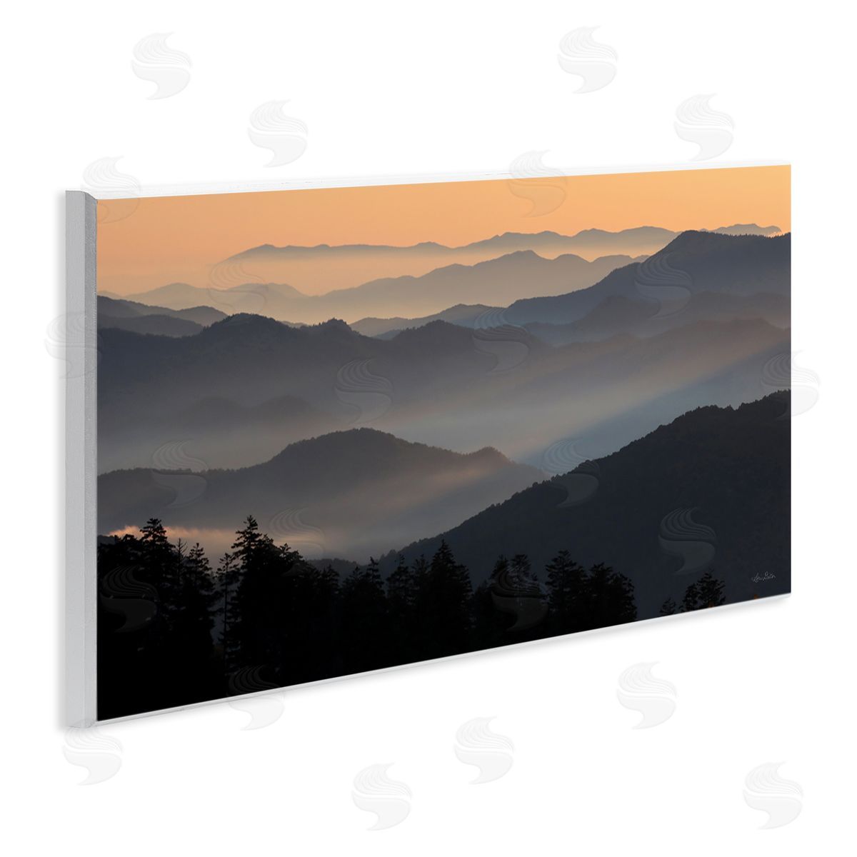 Lori Deiter Orange Sunrise Sunset Sky Mountain Range Silhouettes 