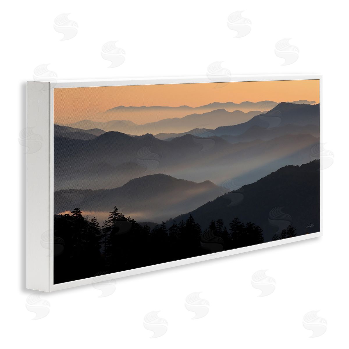 Lori Deiter Orange Sunrise Sunset Sky Mountain Range Silhouettes 