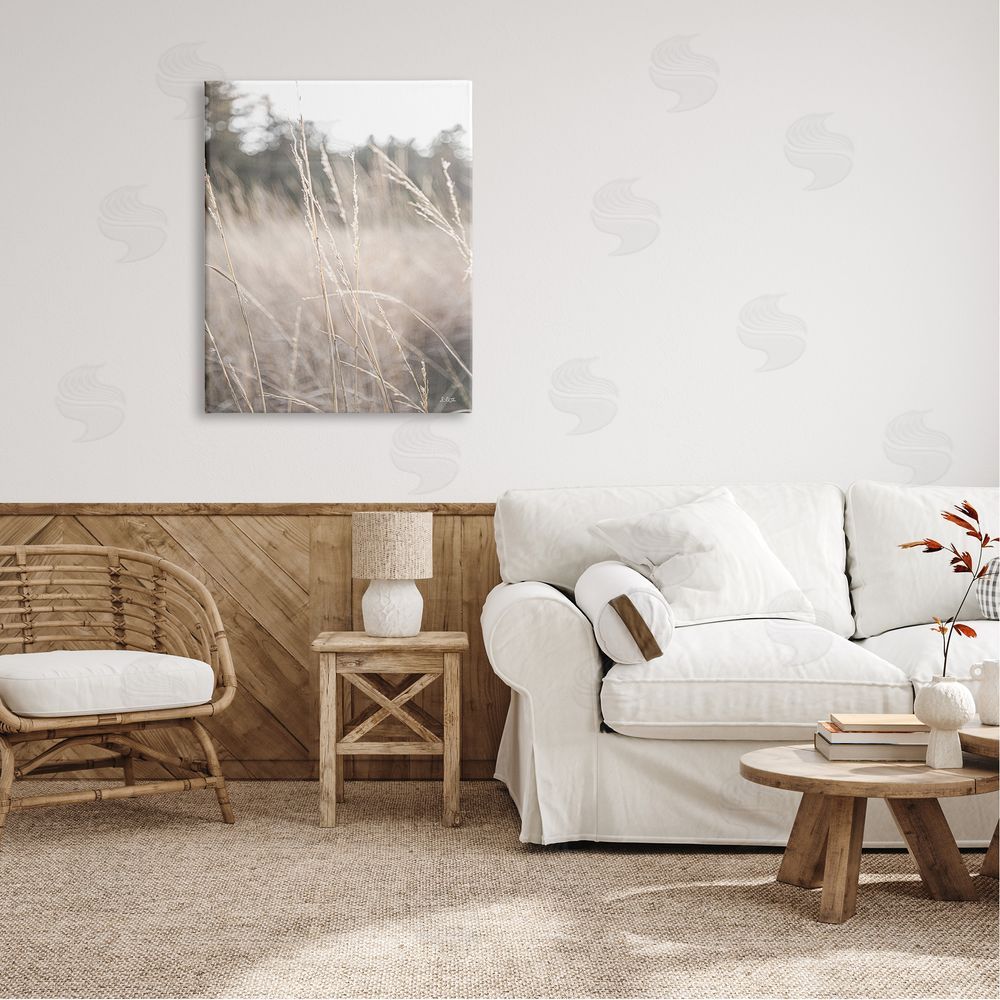 Donnie Quillen Warm Rural Field Tall Grass Countryside Scenery  Canvas Wall Art Print in Room