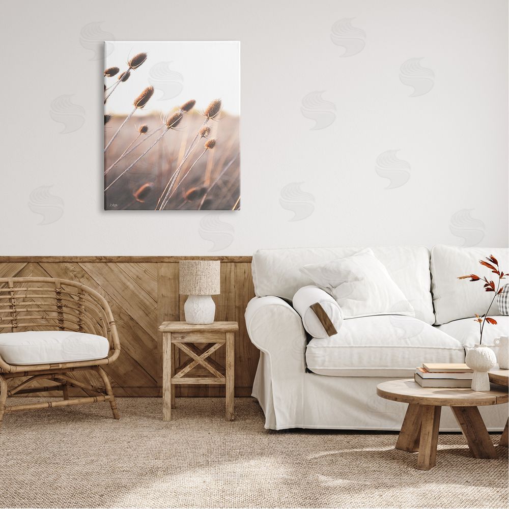 Donnie Quillen Tranquil Plant Buds Sprouts Country Meadow Grass  Canvas Wall Art Print in Room