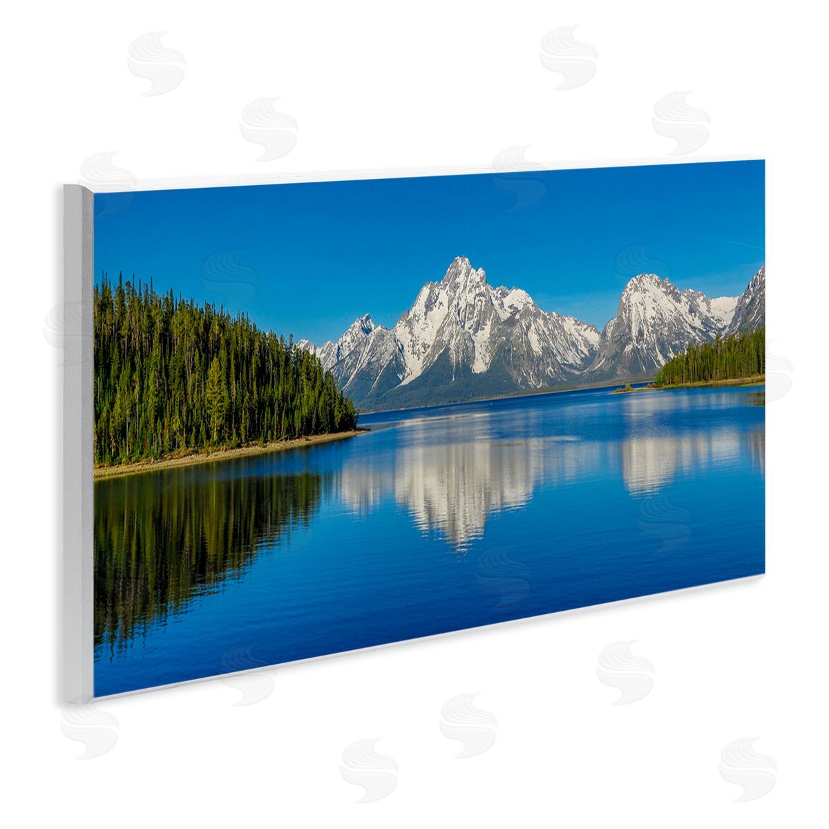 Daniel Sproul Snowcapped Mountains Clear Lake Reflection Panoramic Scenery 
