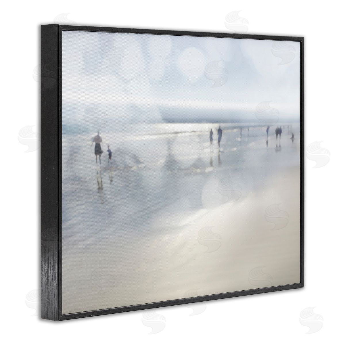 Devon Davis Summertime Beach Bokeh Effect Sandy Shore Horizon Black Framed Giclee Wall Art Print