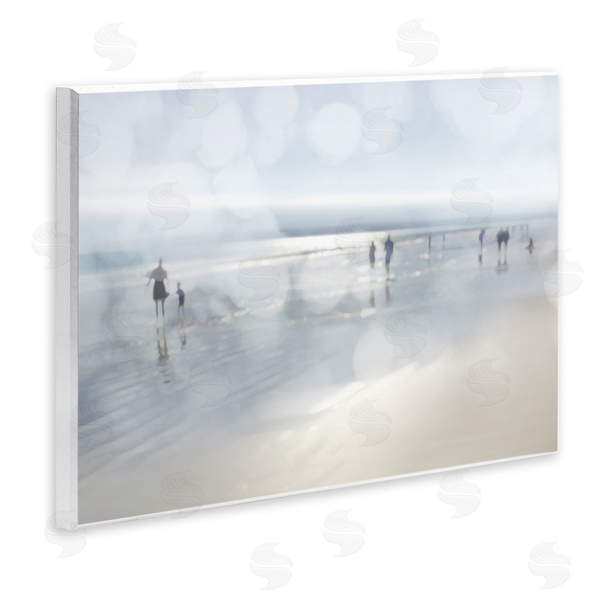 Devon Davis Summertime Beach Bokeh Effect Sandy Shore Horizon Wall Plaque Art Print