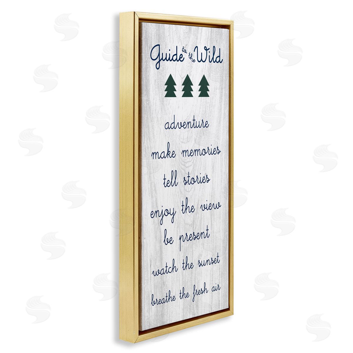 Stupell Studio Guide to the Wild Adventuring Rules List Rustic Pattern 