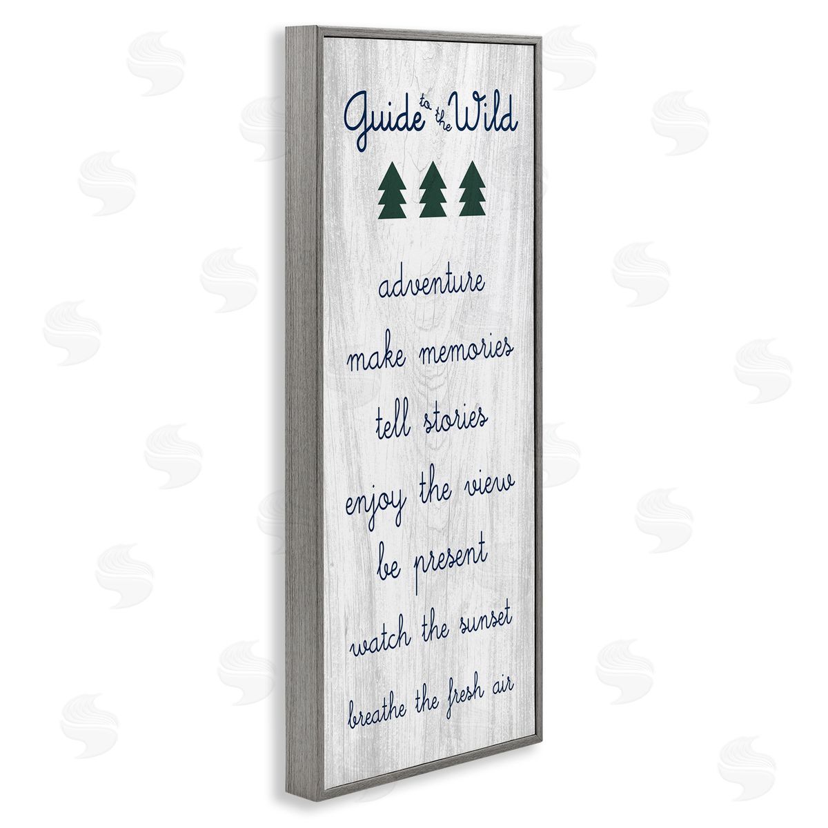 Stupell Studio Guide to the Wild Adventuring Rules List Rustic Pattern 