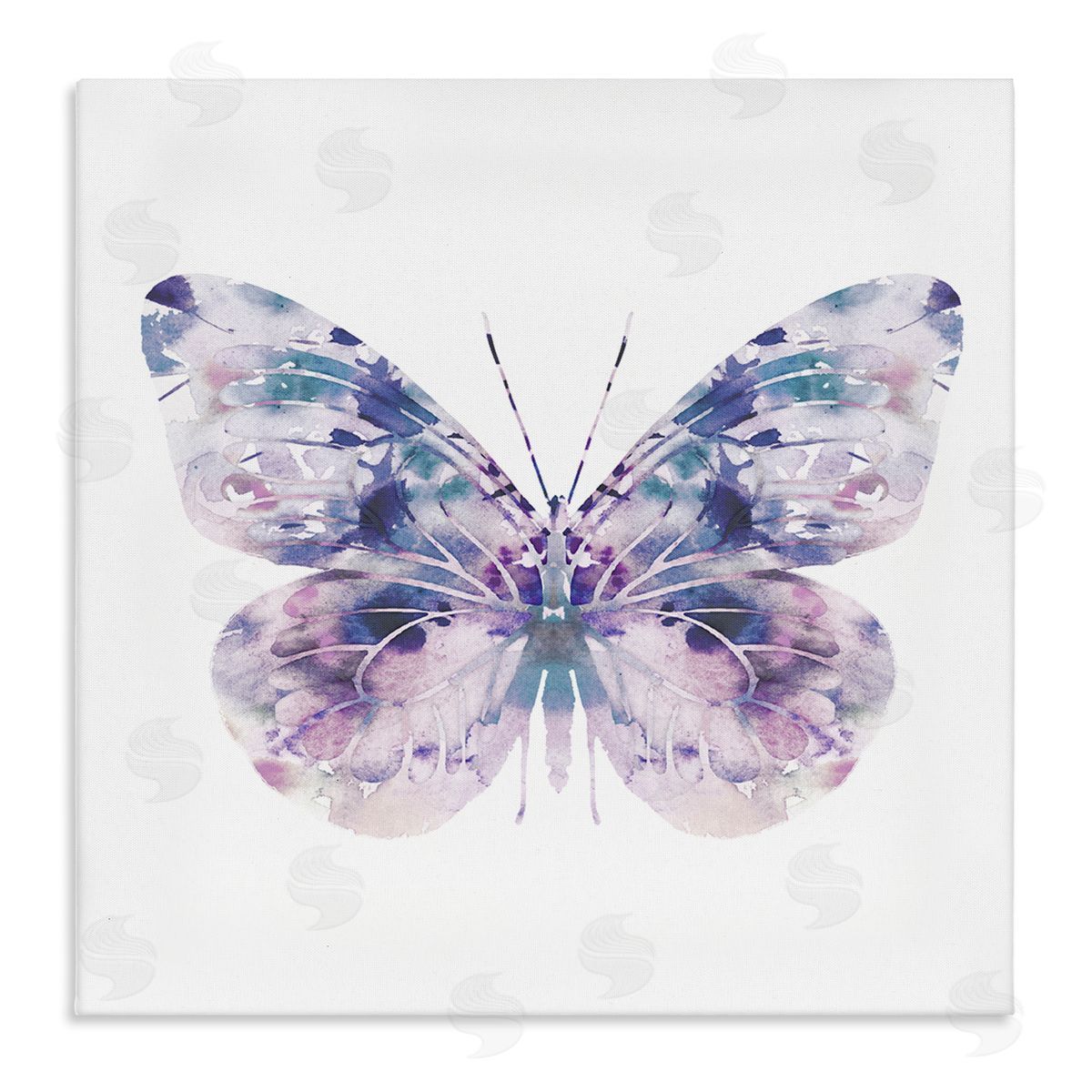 Delicate Purple Butterfly Wings Canvas Wall Art, Home Decor by Leah Straatsma