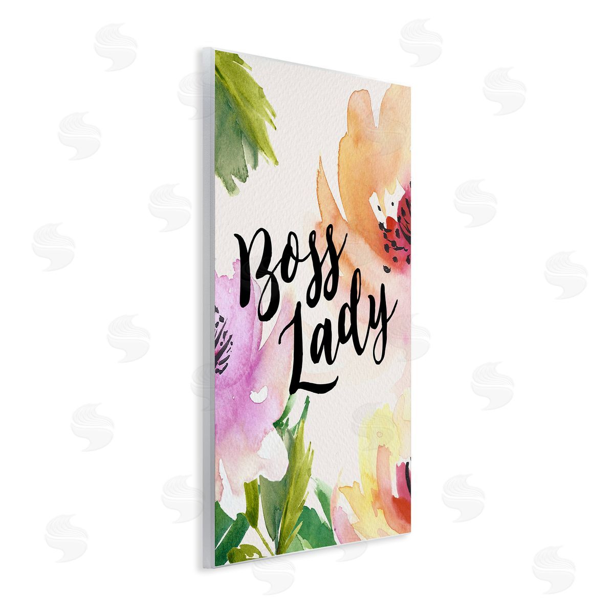 Amy Brinkman Boss Lady Girl Power Calligraphy Flower Blossom   Wall Plaque Art Print
