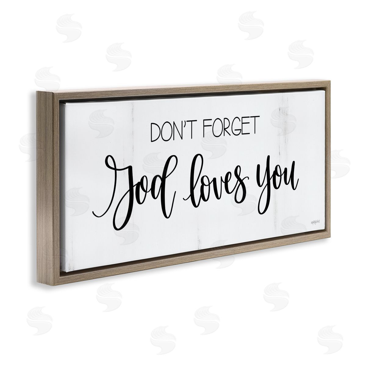 Imperfect Dust God Loves You Spiritual Calligraphy Script Phrase