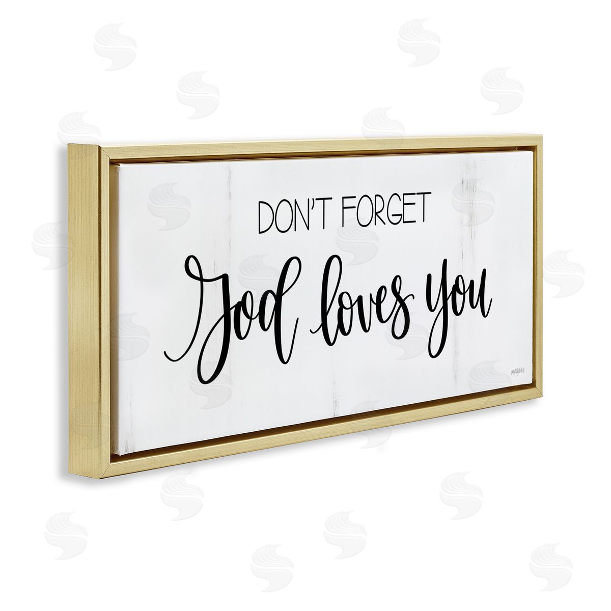 Imperfect Dust God Loves You Spiritual Calligraphy Script Phrase