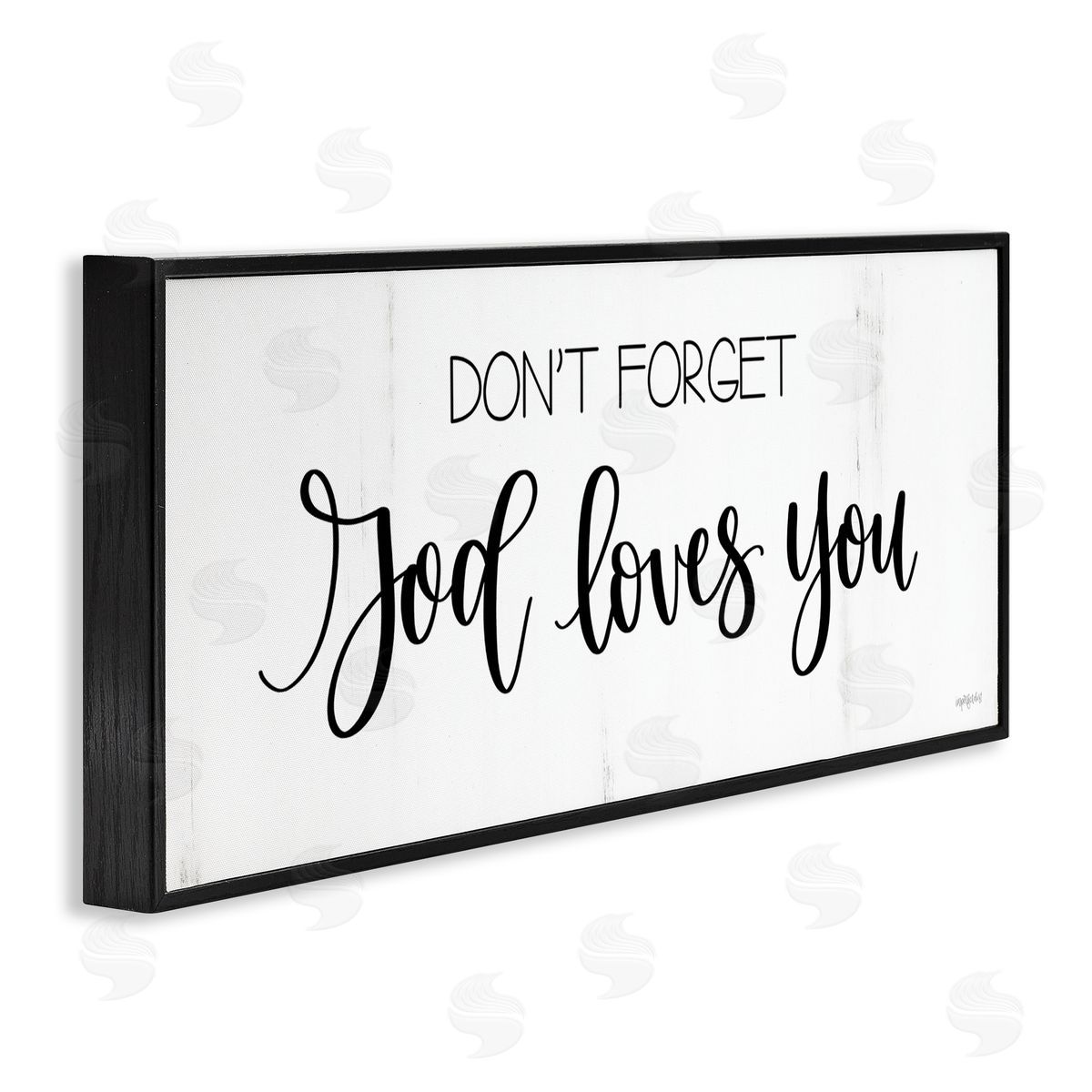 Imperfect Dust God Loves You Spiritual Calligraphy Script Phrase