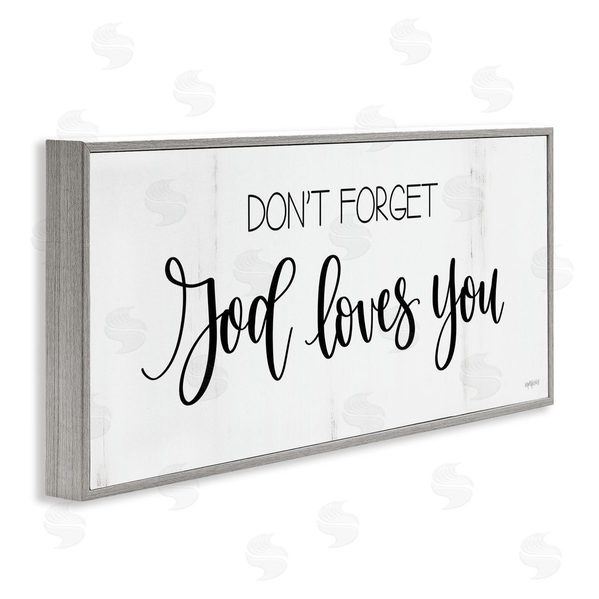 Imperfect Dust God Loves You Spiritual Calligraphy Script Phrase