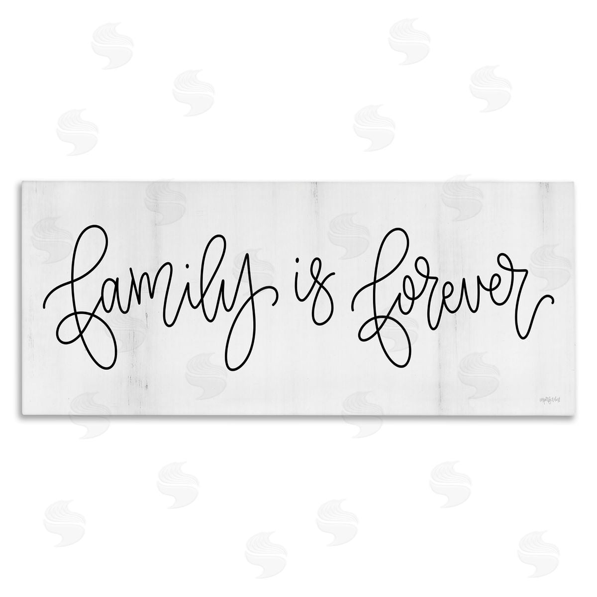 Imperfect Dust Family Is Forever Phrase Rustic Pattern Sign 