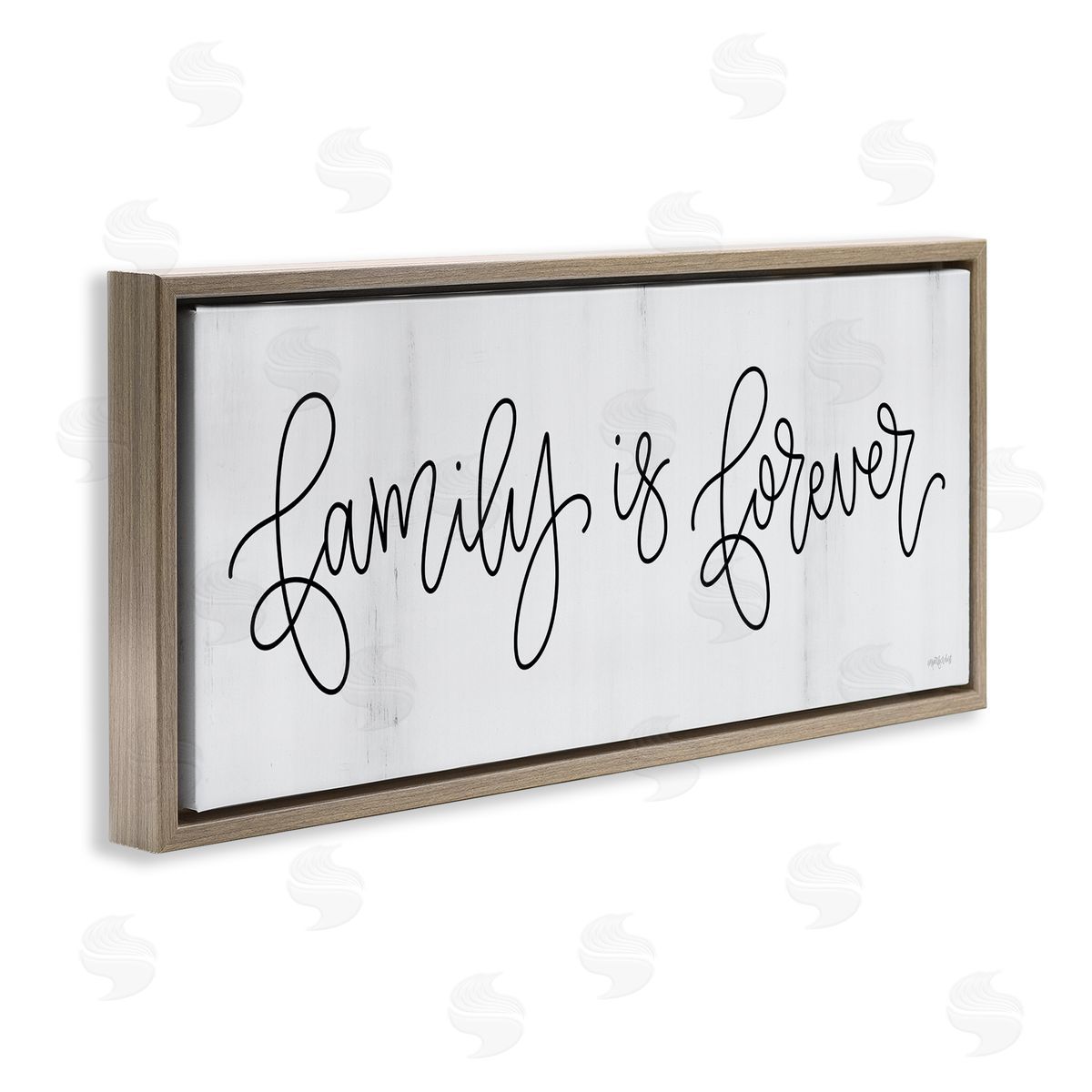 Imperfect Dust Family Is Forever Phrase Rustic Pattern Sign 