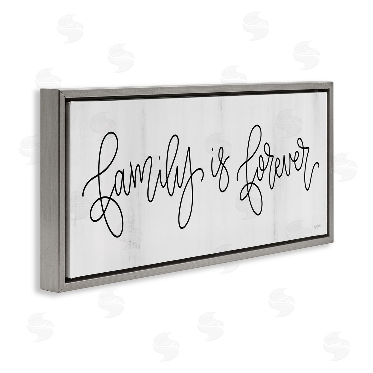 Imperfect Dust Family Is Forever Phrase Rustic Pattern Sign 