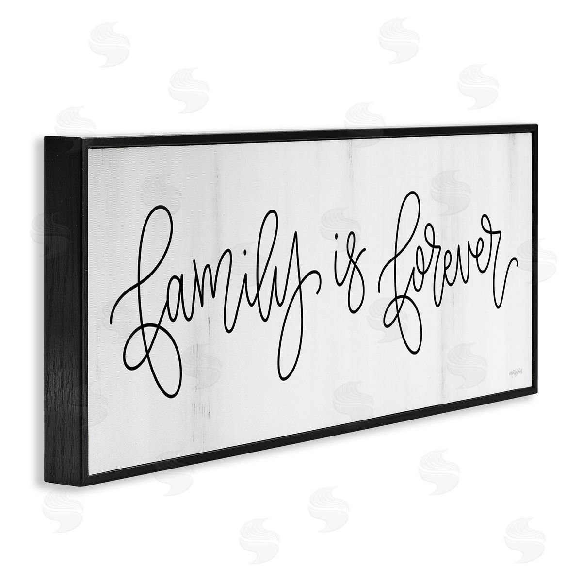 Imperfect Dust Family Is Forever Phrase Rustic Pattern Sign 