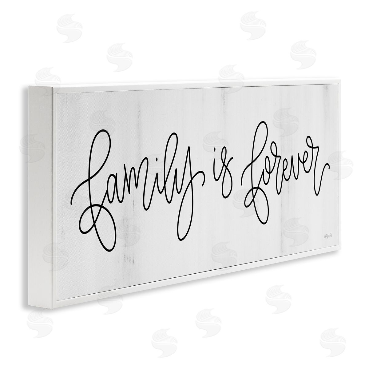 Imperfect Dust Family Is Forever Phrase Rustic Pattern Sign 