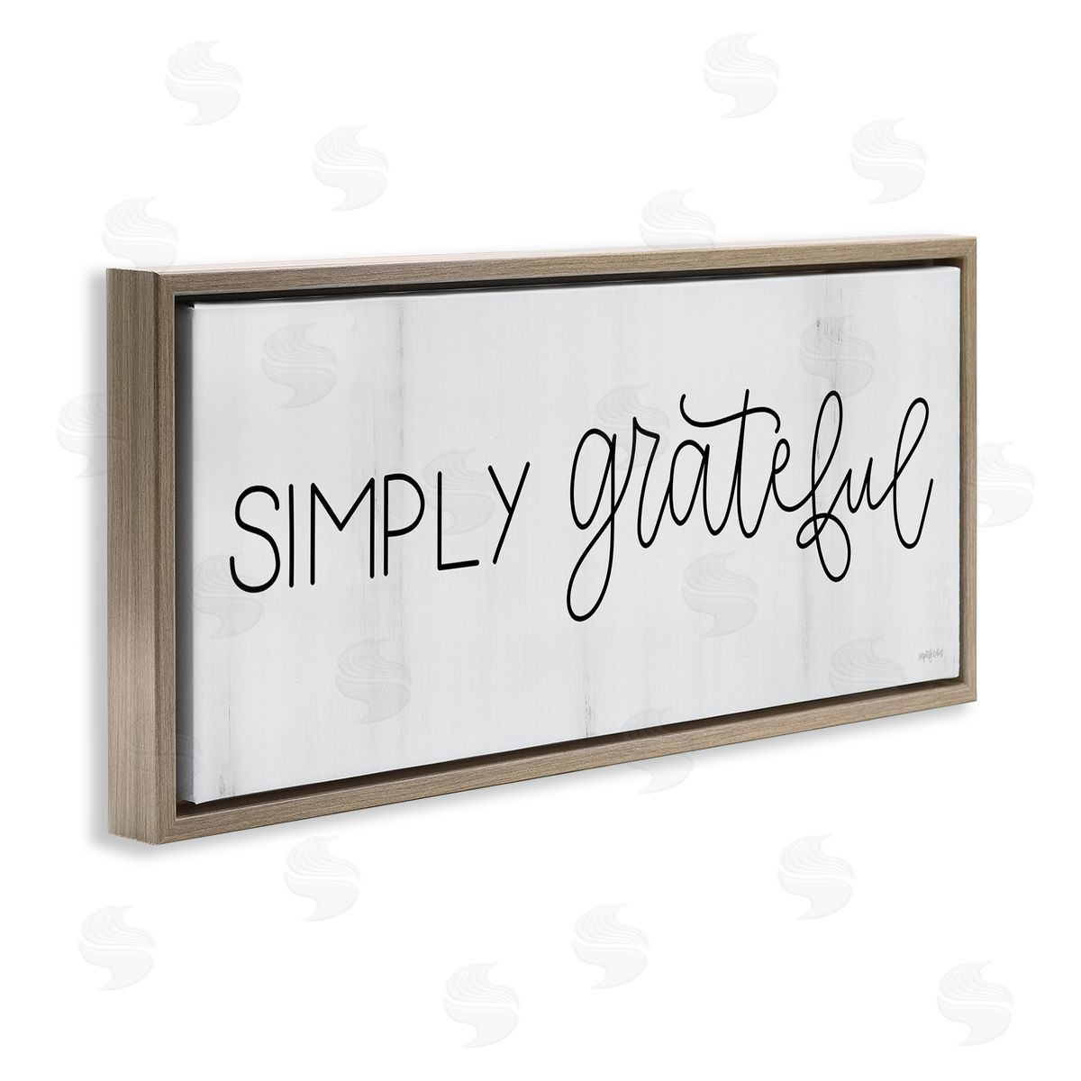 Imperfect Dust Simply Grateful Motivational Cursive Typography Phrase 