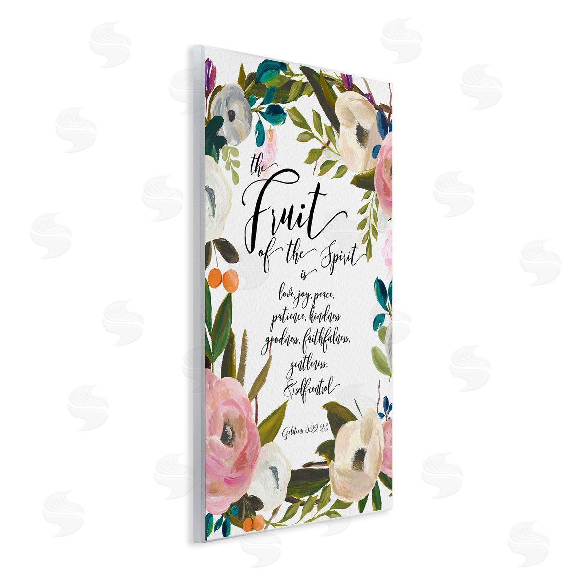 Amy Brinkman Fruit of the Spirit Religious Faith Calligraphy Passage  Wall Plaque Art Print