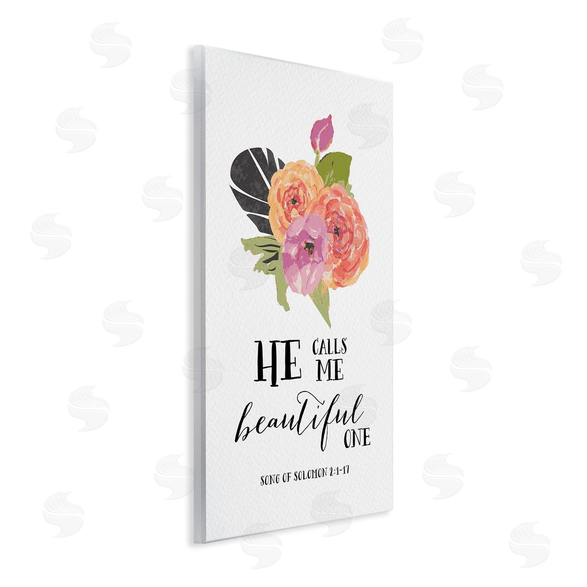 Amy Brinkman He Calls Me Beautiful One Spiritual Quote Typography  Wall Plaque Art Print