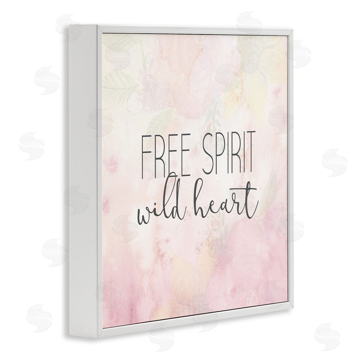 Kim Allen Free Spirit Wild Heart Inspirational Pastel Watercolor  White Framed Glicee Wall Art Print