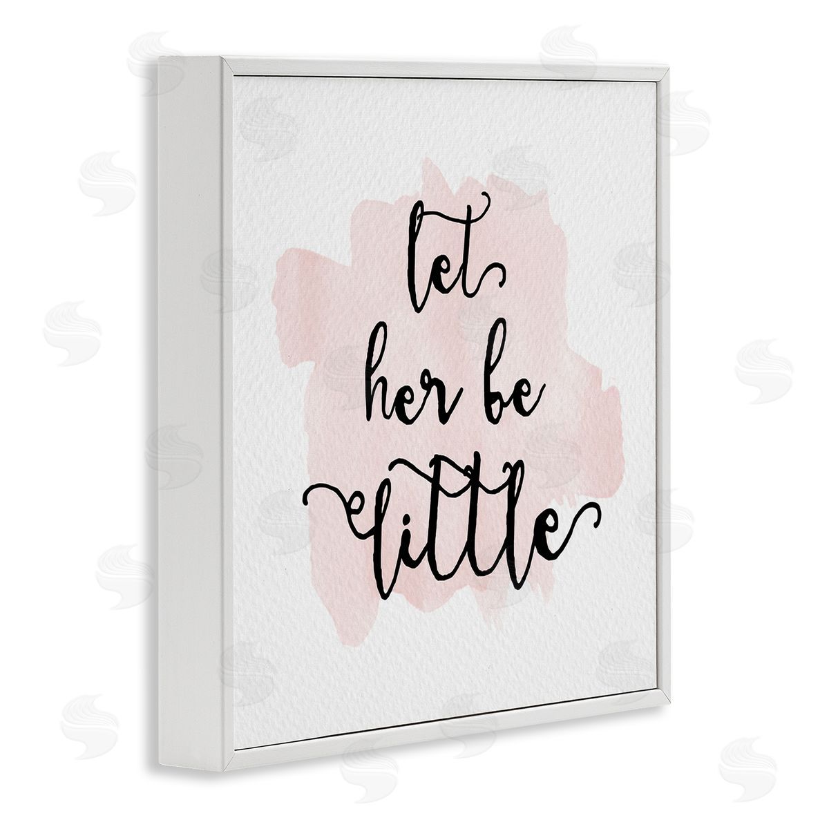 Amy Brinkman Let Her Be Little Nursery Baby Calligraphy  White Framed Glicee Wall Art Print