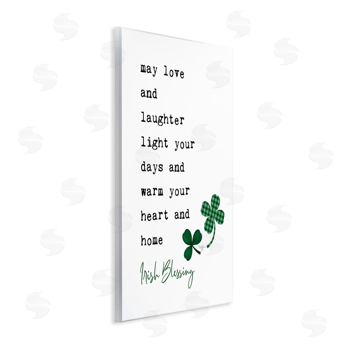 Mollie B. Heart & Home Touching Irish Blessing Clover Wall Plaque Art Print