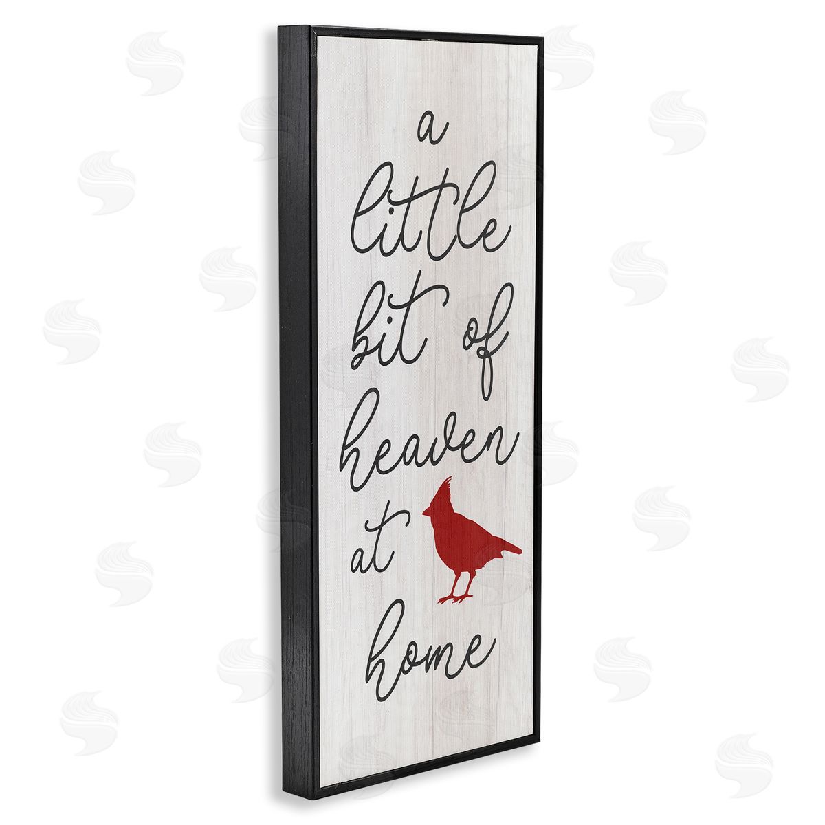 Stupell Studio Little Bit Of Heaven Calligraphy Red Cardinal Motif