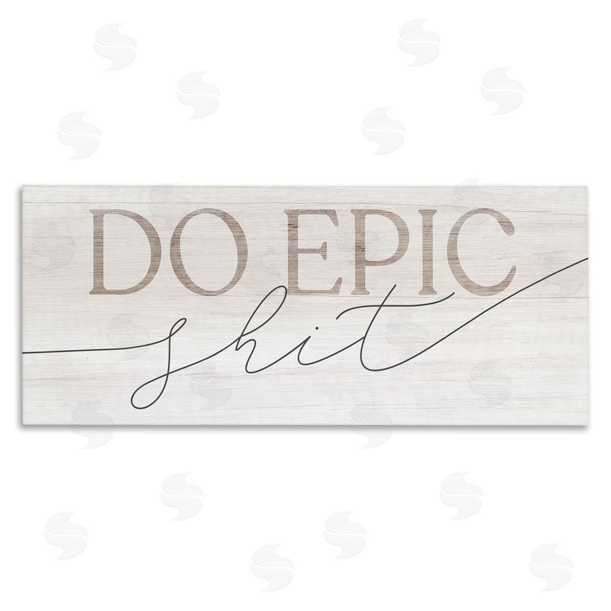 Stupell Studio Do Epic Sh** Fun Typography Sign Grainy Pattern