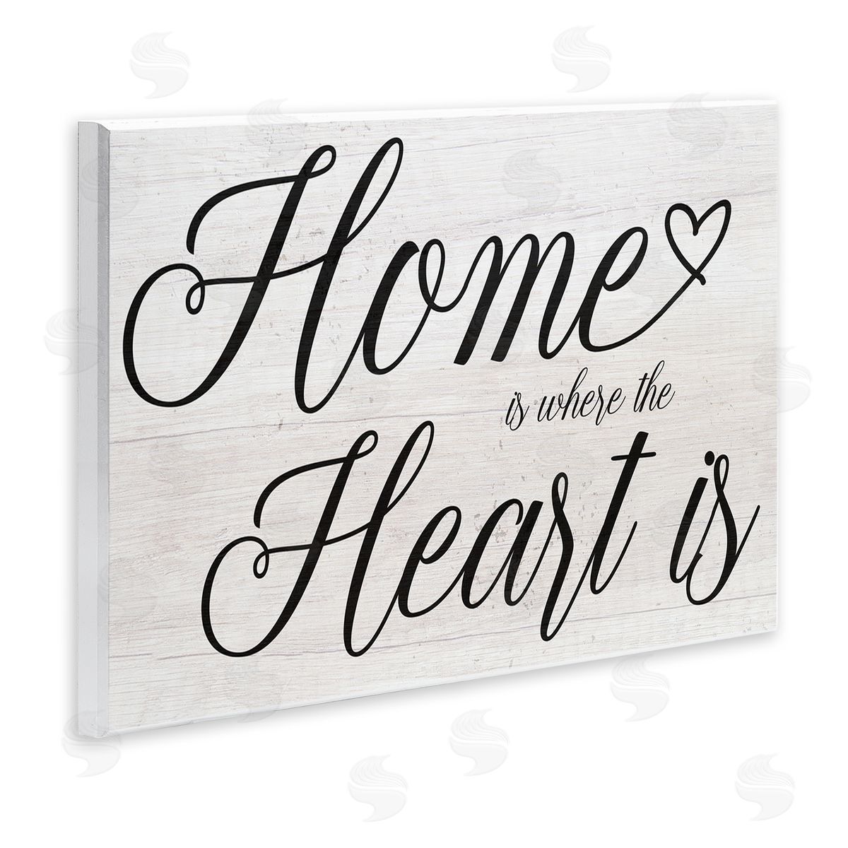 Stupell Studio Heart & Home Fancy Script Phrase Typography  Wall Plaque Art Print