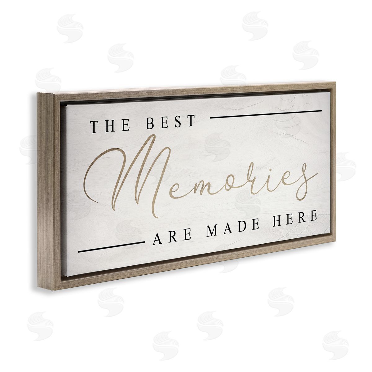 Stupell Studio Memories Phrase Touching Shabby Chic Glam Sign