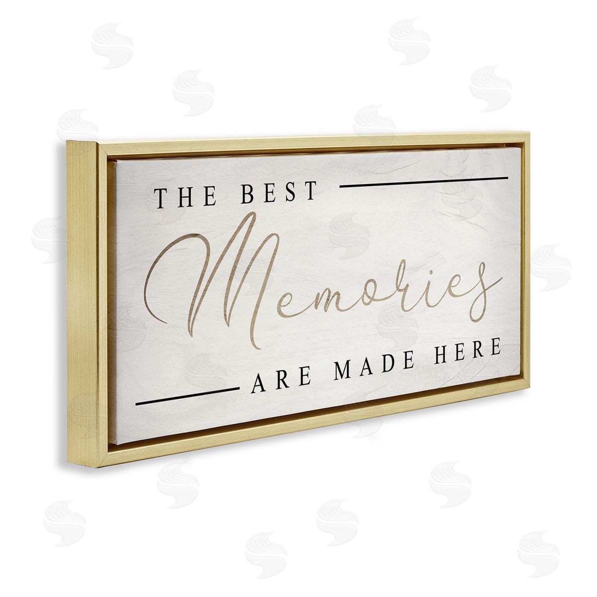 Stupell Studio Memories Phrase Touching Shabby Chic Glam Sign