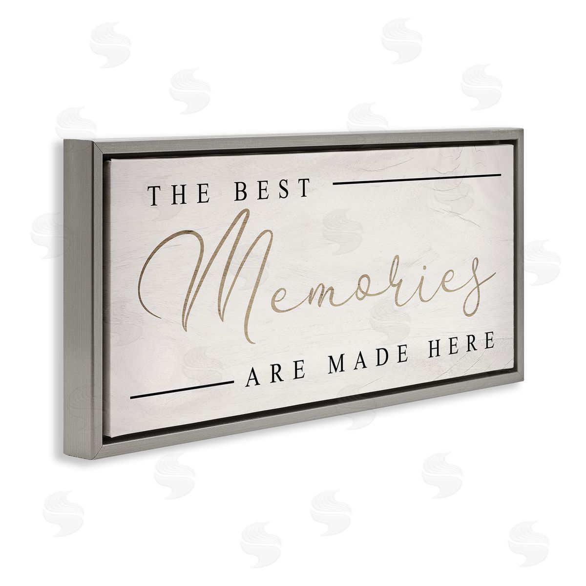 Stupell Studio Memories Phrase Touching Shabby Chic Glam Sign