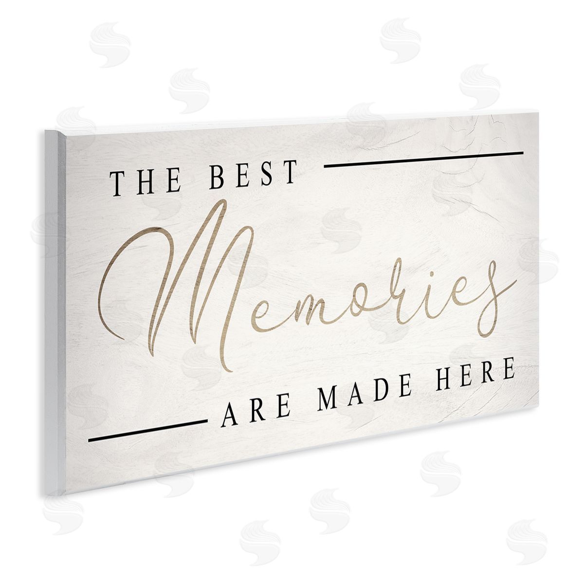 Stupell Studio Memories Phrase Touching Shabby Chic Glam Sign