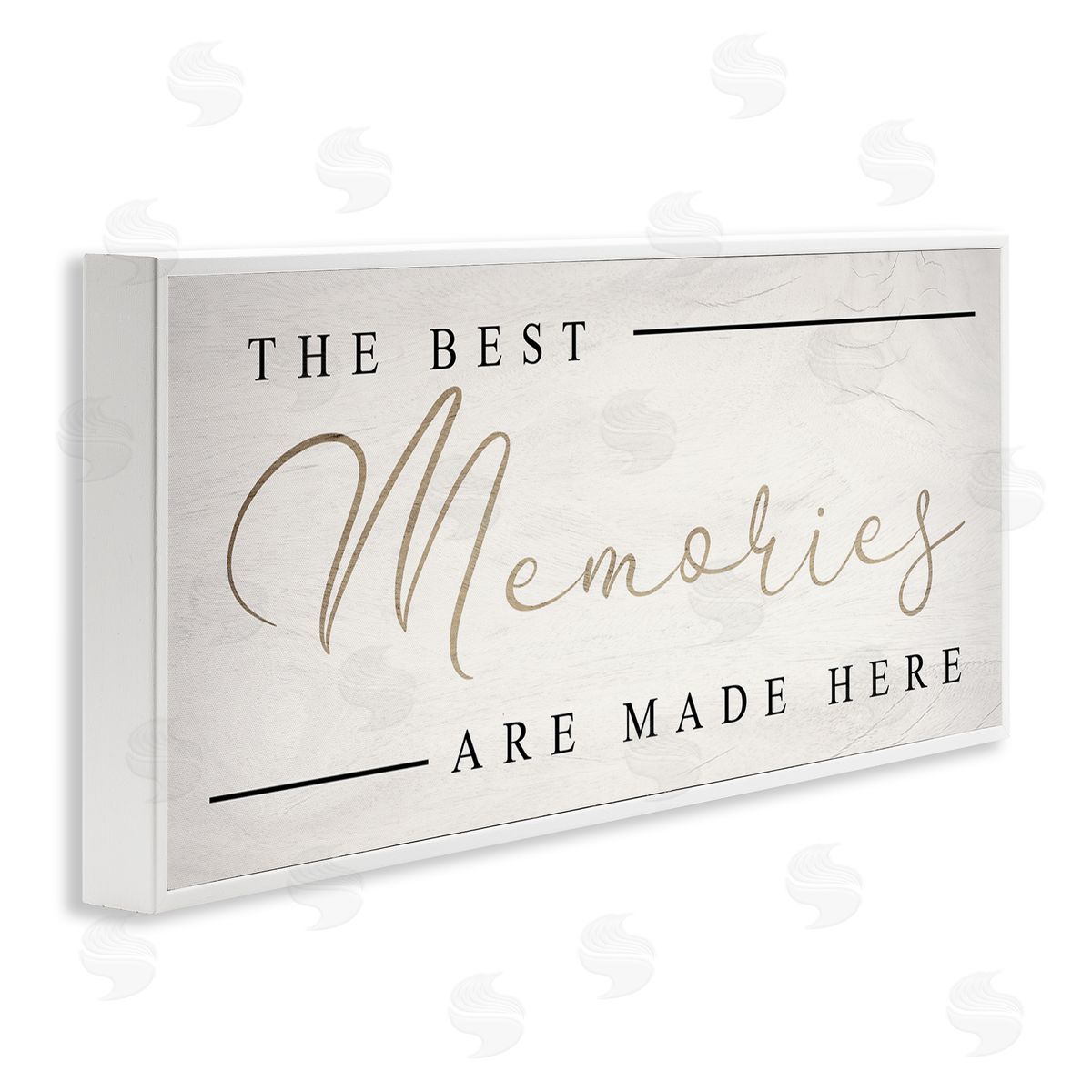 Stupell Studio Memories Phrase Touching Shabby Chic Glam Sign