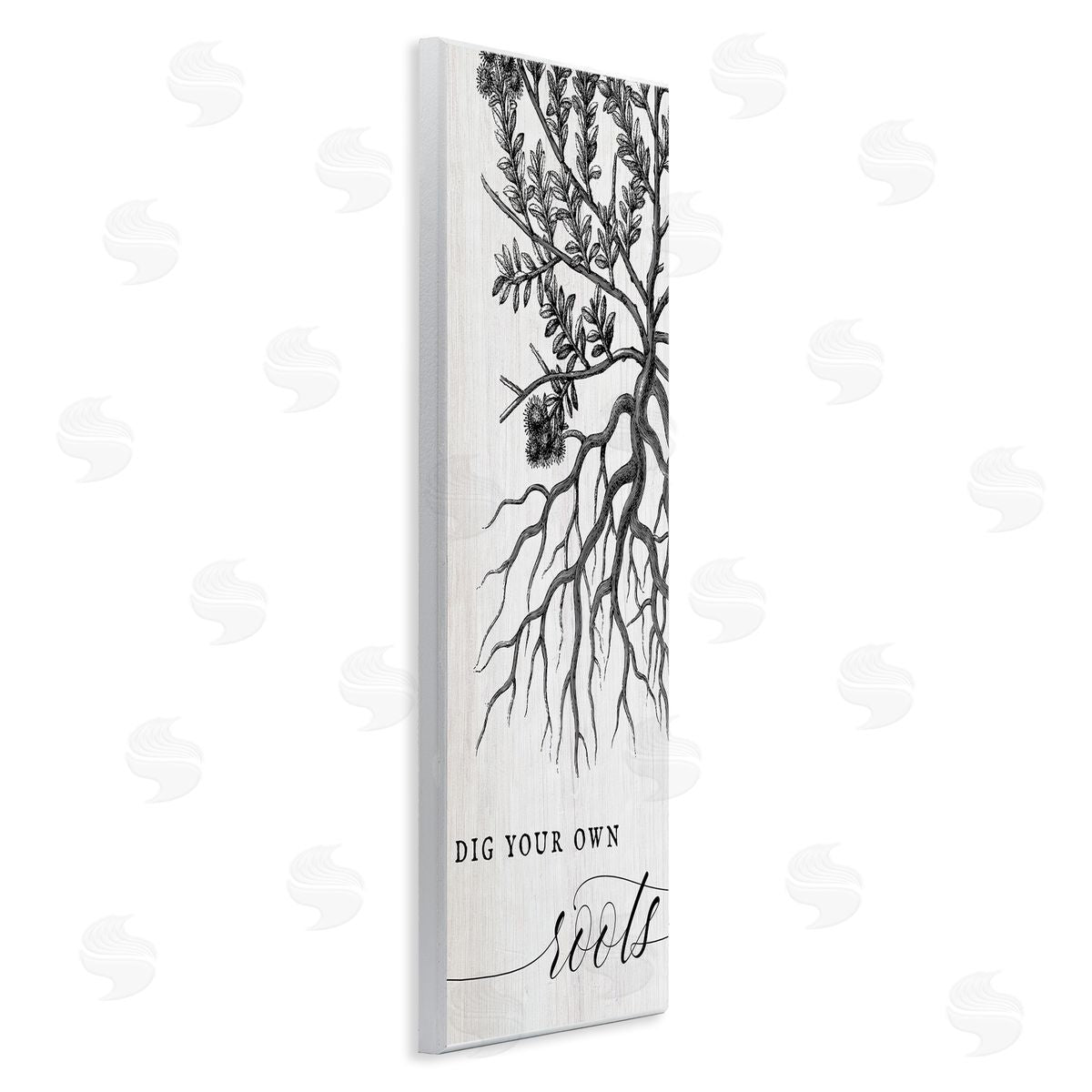 Dig Your Own Roots Empowering Wood Plaque Wall Art, Home Decor by Stupell Studio