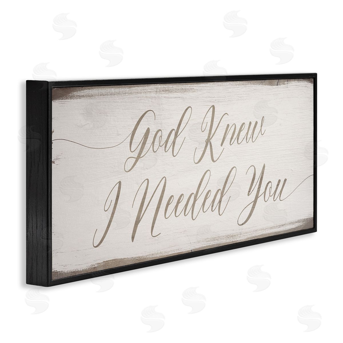 Stupell Studio God Knew I Needed You Romantic Religious Phrase