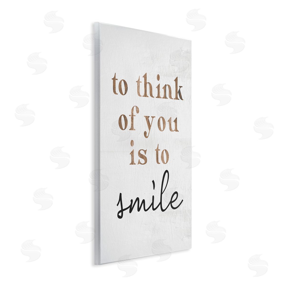 Stupell Studio Romantic Smile Quote Pretty Glam Detail Typography  Wall Plaque Art Print