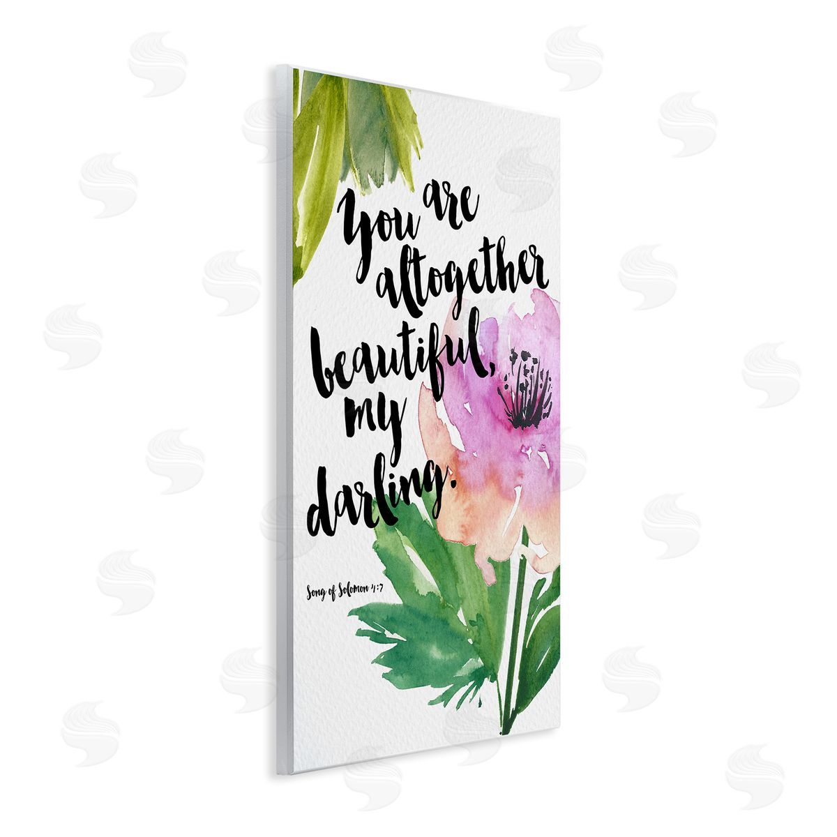 Amy Brinkman You Are Altogether Beautiful Spiritual Calligraphy Quote Wall Plaque Art Print