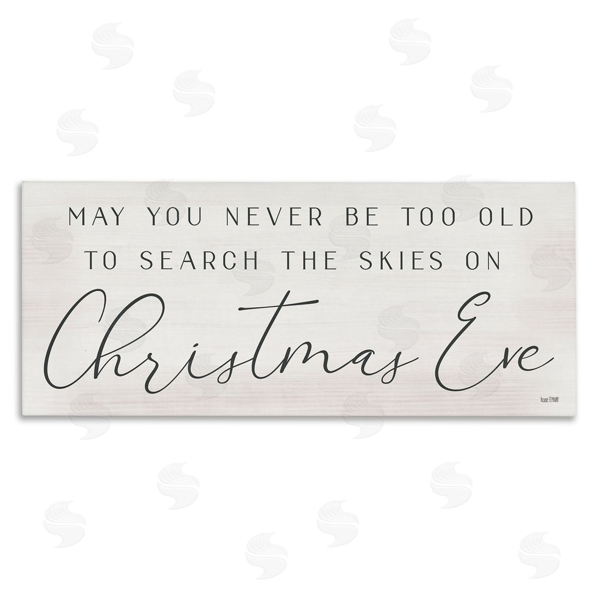 Inspiring Christmas Eve Sentiment Canvas Wall Art, Home Decor by Lux + Me Designs